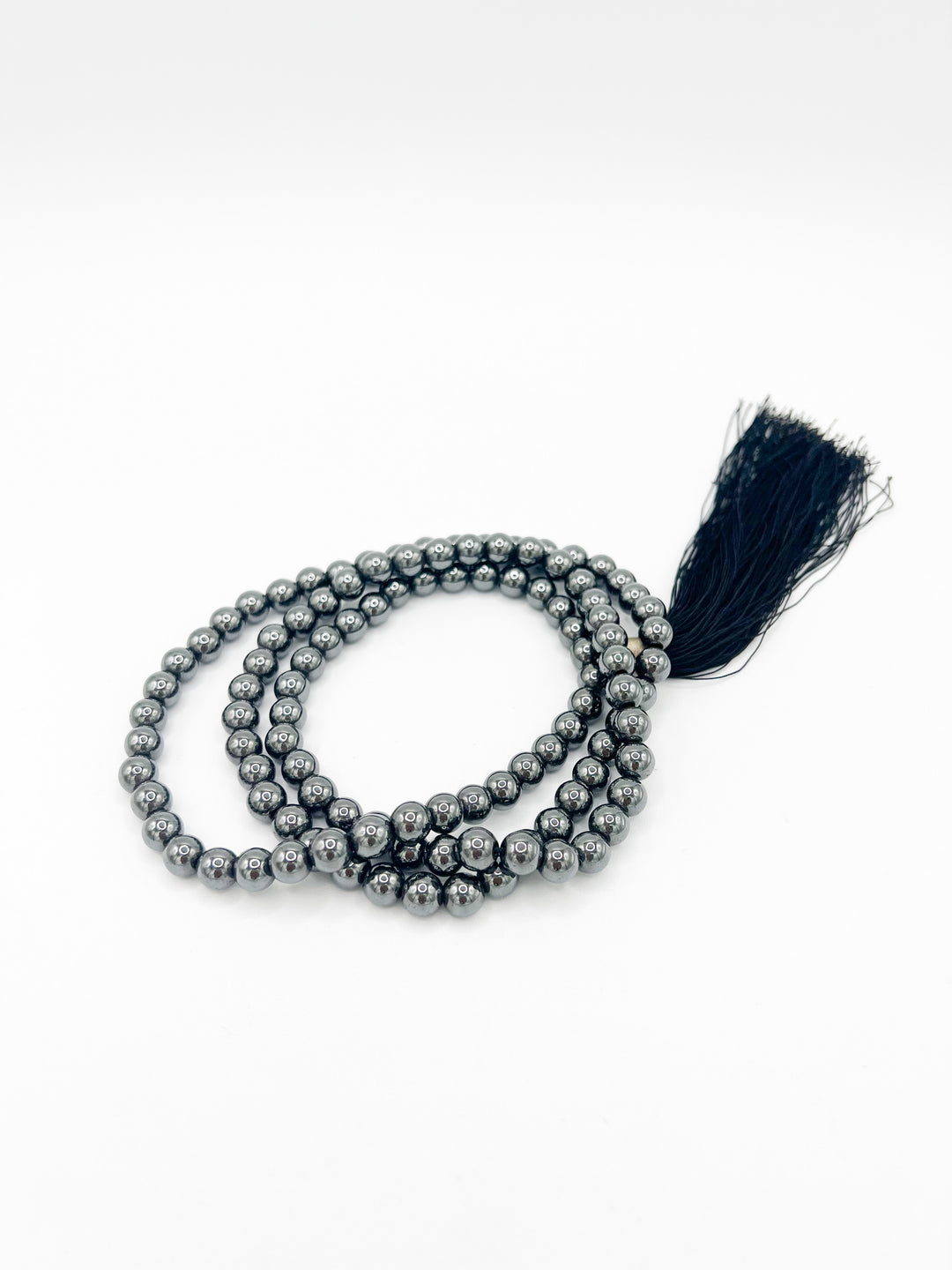 Hematite Mala beads necklace