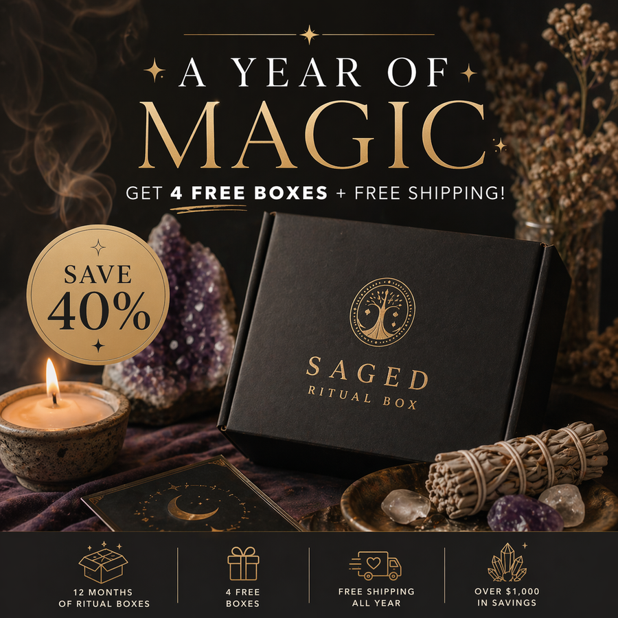 Saged Annual Box Bundle featuring a sleek, modern design with digital content and branding elements visible in the image.