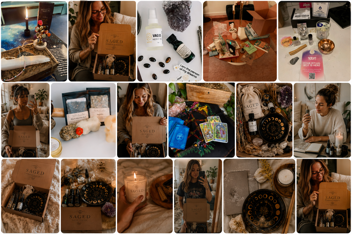 Past boxes. Fellow witches. Very good mail days.